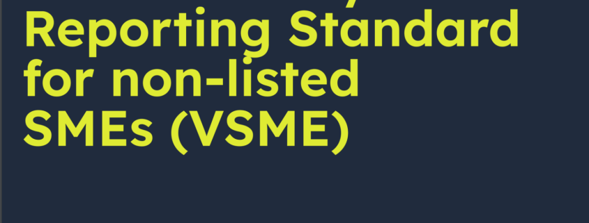 Cover of document with title in yellow on navy background