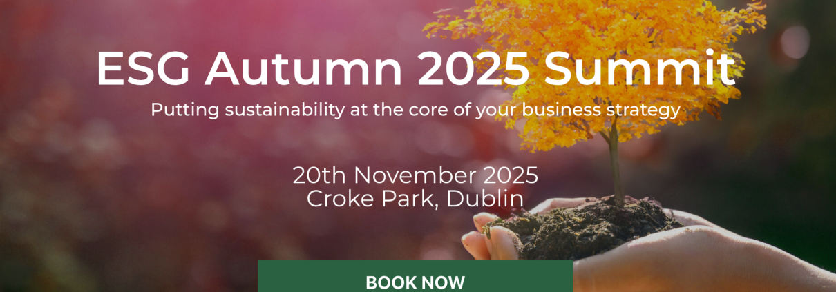 Poster with autumnal trees on a maroon background, white text