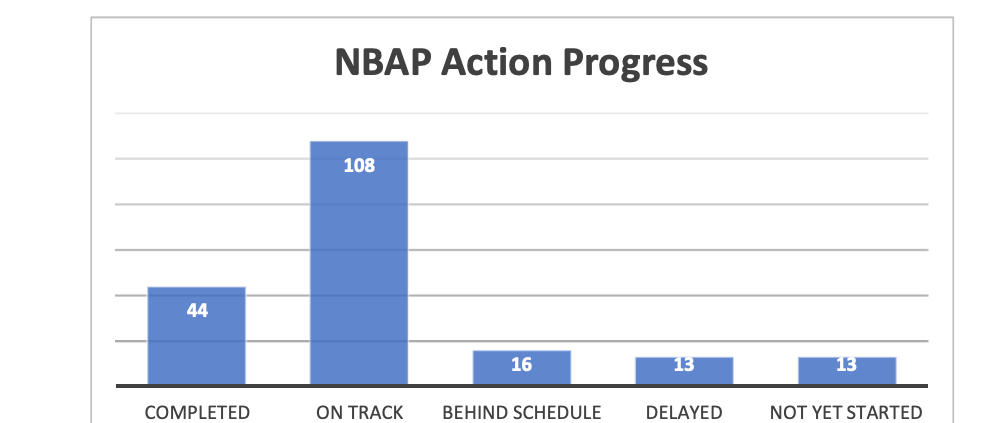 Graph with blue columns