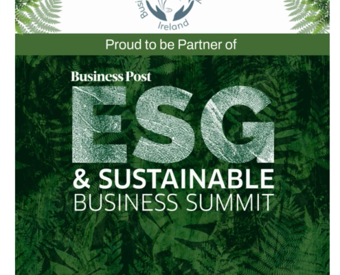 Flyer with BFBI logo and ESG & Sustainable Business Summit logo